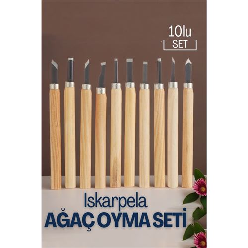 Transformacion Ahşap Saplı İskarpela seti Ağaç ve Ahşap İşleme İçin Profesyonel Hobi Takımı Ahşap YontmaA Araçları 719176