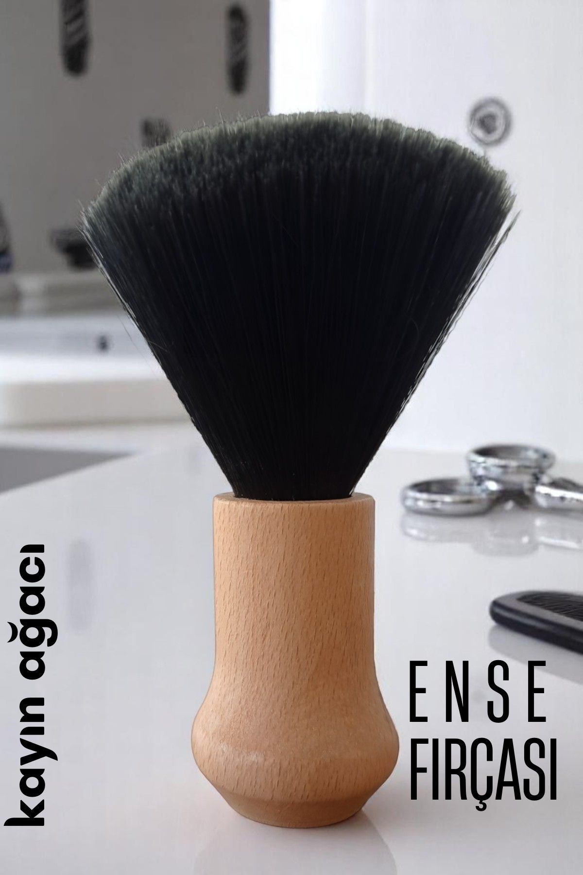 Berber Ense Fırçası Saç Temizleme Fırçası - Berber Temizlik Fırçası- Kuaför Berber Malzemesi 721602