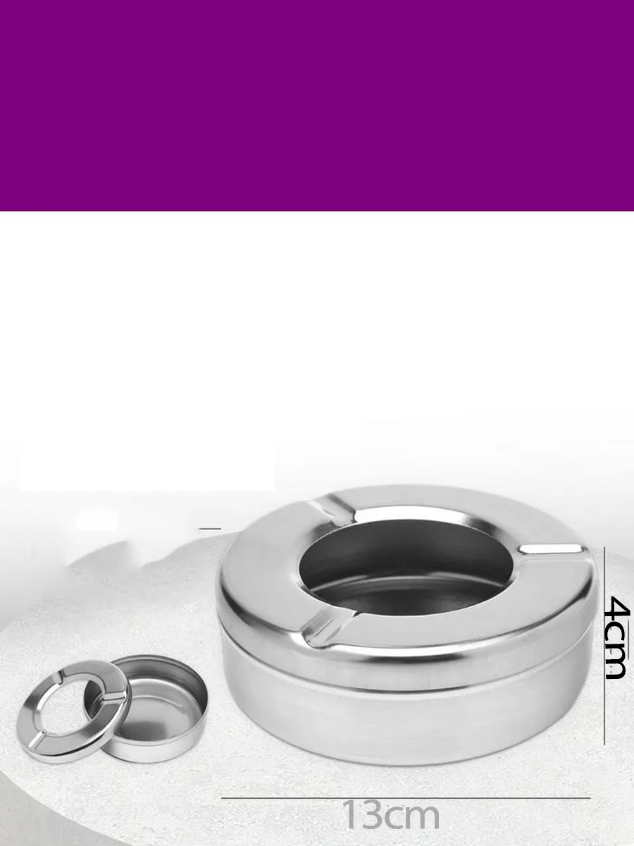 Inox Çelik Küllük – 13cm x 4 cm | Modern, Hijyenik ve Dayanıklı Tasarım 721604