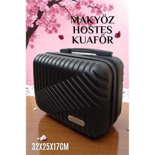 Transformacion Makyaj Çantası Kuaför Çantası Kabin içi Çanta Hostes Çantası SİYAH 721610