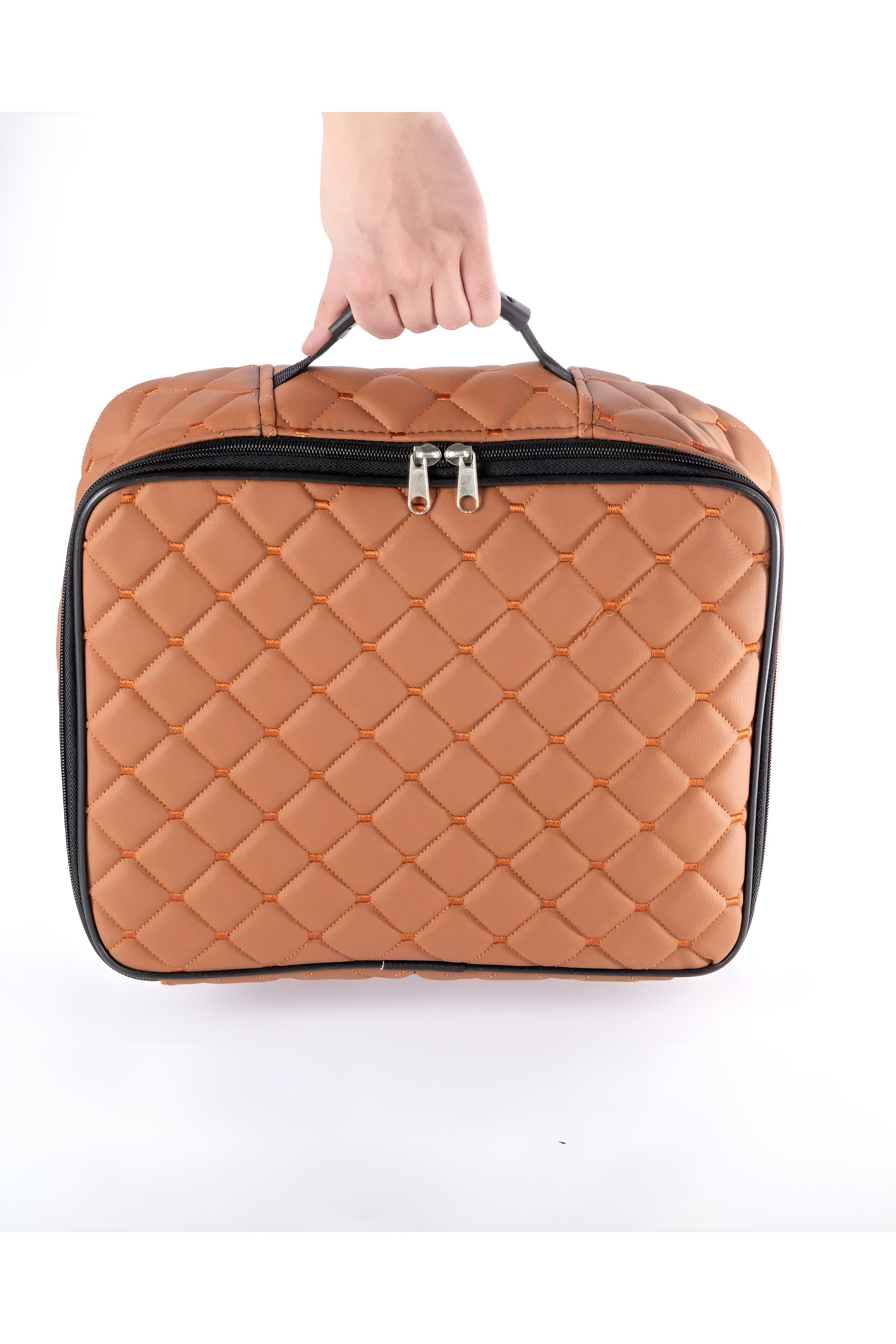 Kuaför Çantası Kapitone Deri Berber Çantası Makyöz Ekipman Çantası TABA 721609