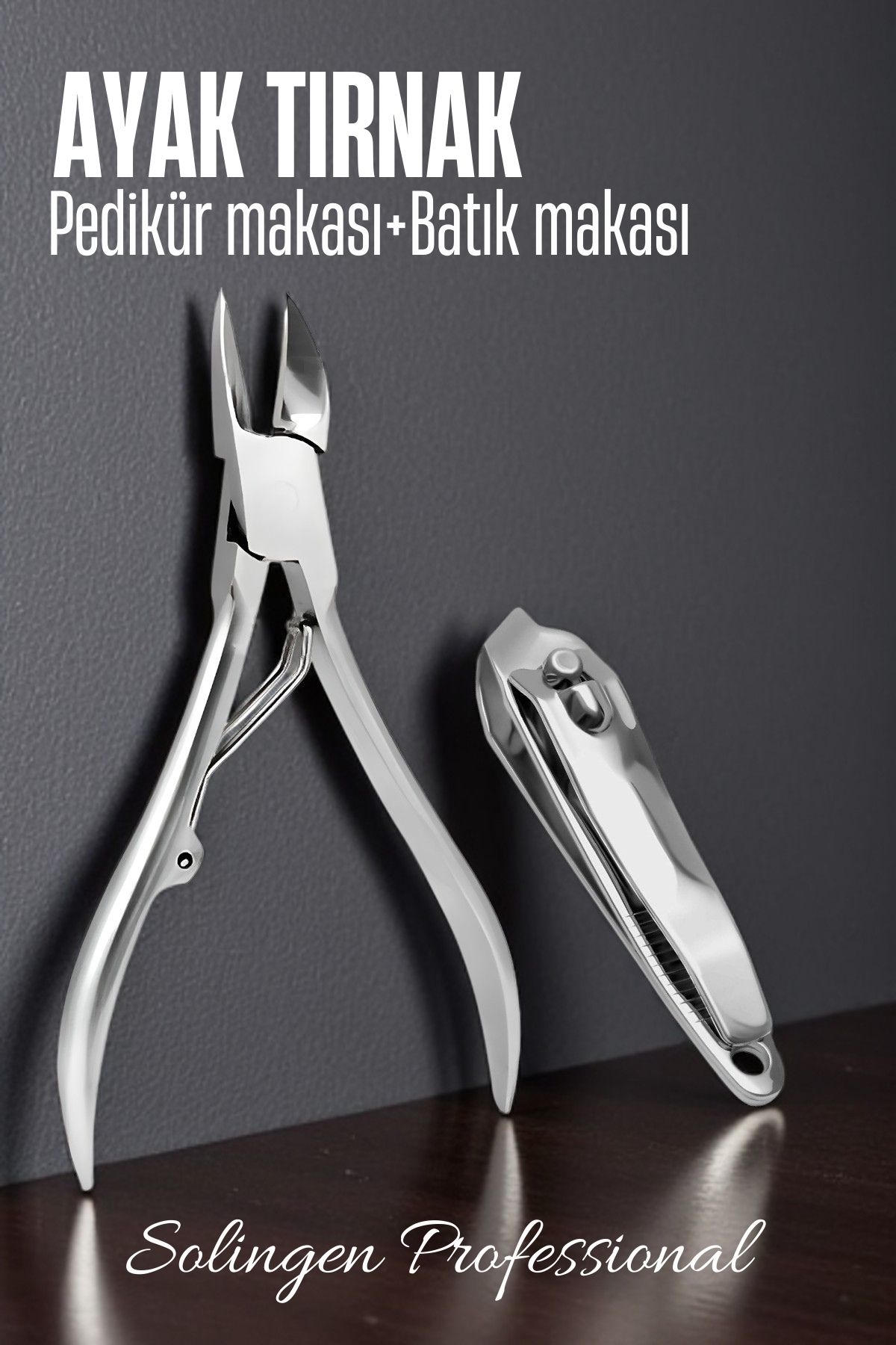 Modacar Ayak Tırnak Makası Batık Tırnak Makas Seti Pedikür Tırnak Makası Merys Solingen 