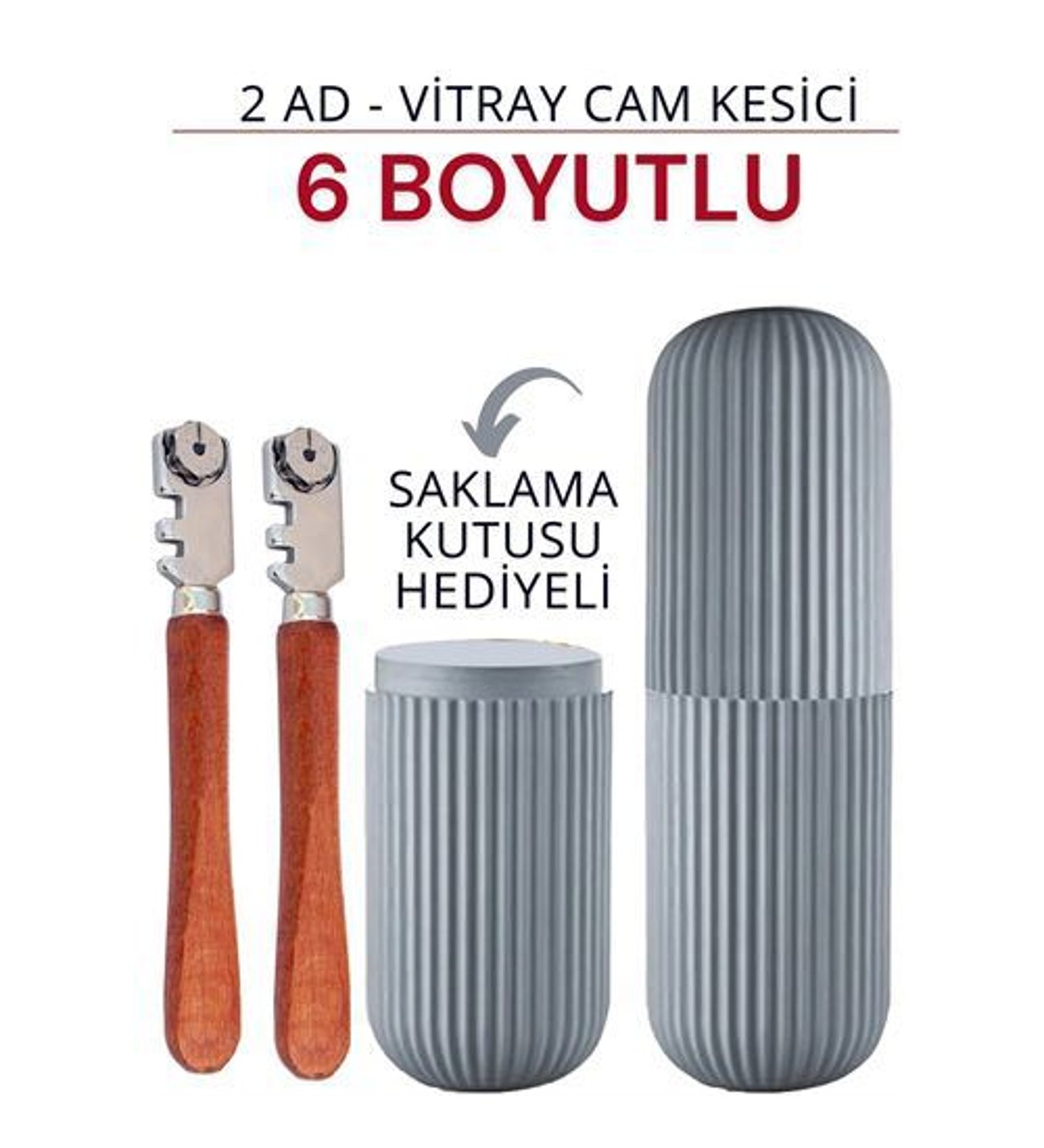   Elmas Cam Kesici - Kalem Tipi Cam Kesici Cam Kesme Elması 2 Lİ KUTULU 