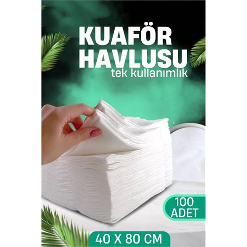 TransForMacion Tek Kullanımlık Kuaför Havlusu - Berber Havlusu Spa Havlusu Medikal Havlu 100 Ad 721615