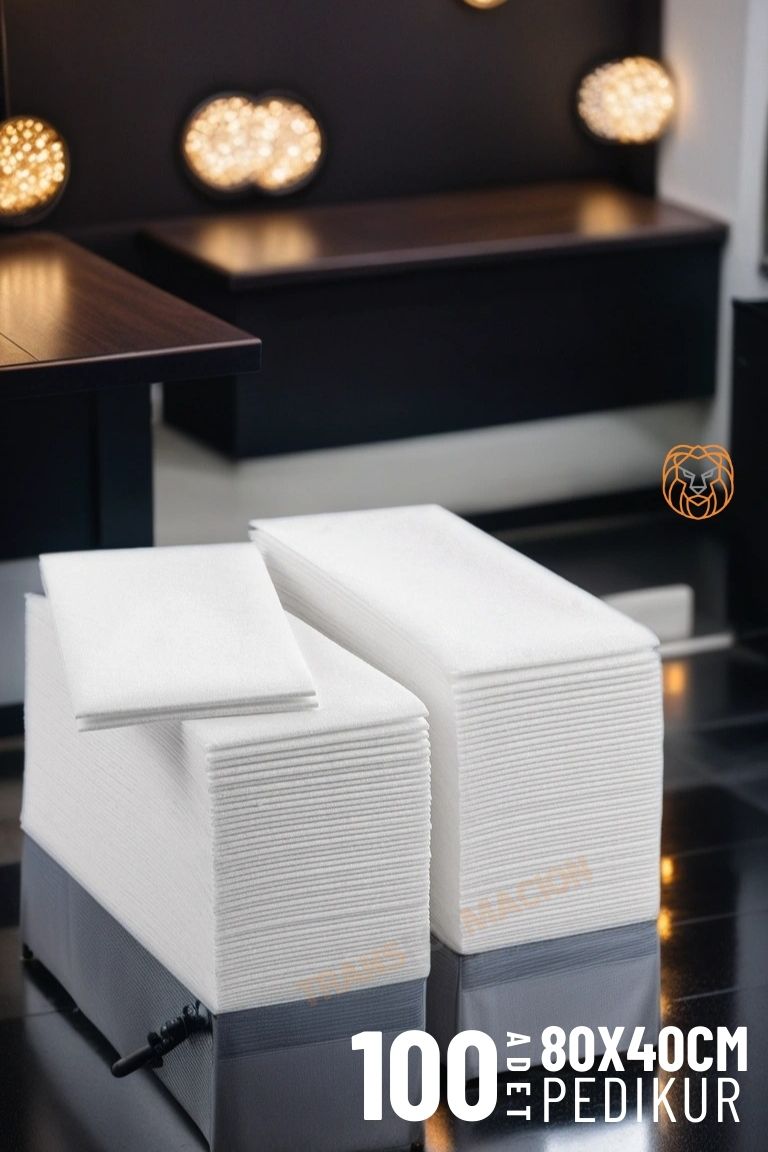 Tek Kullanımlık Kuaför Havlusu - Berber Havlusu Spa Havlusu Medikal Havlu 100 Ad 721615
