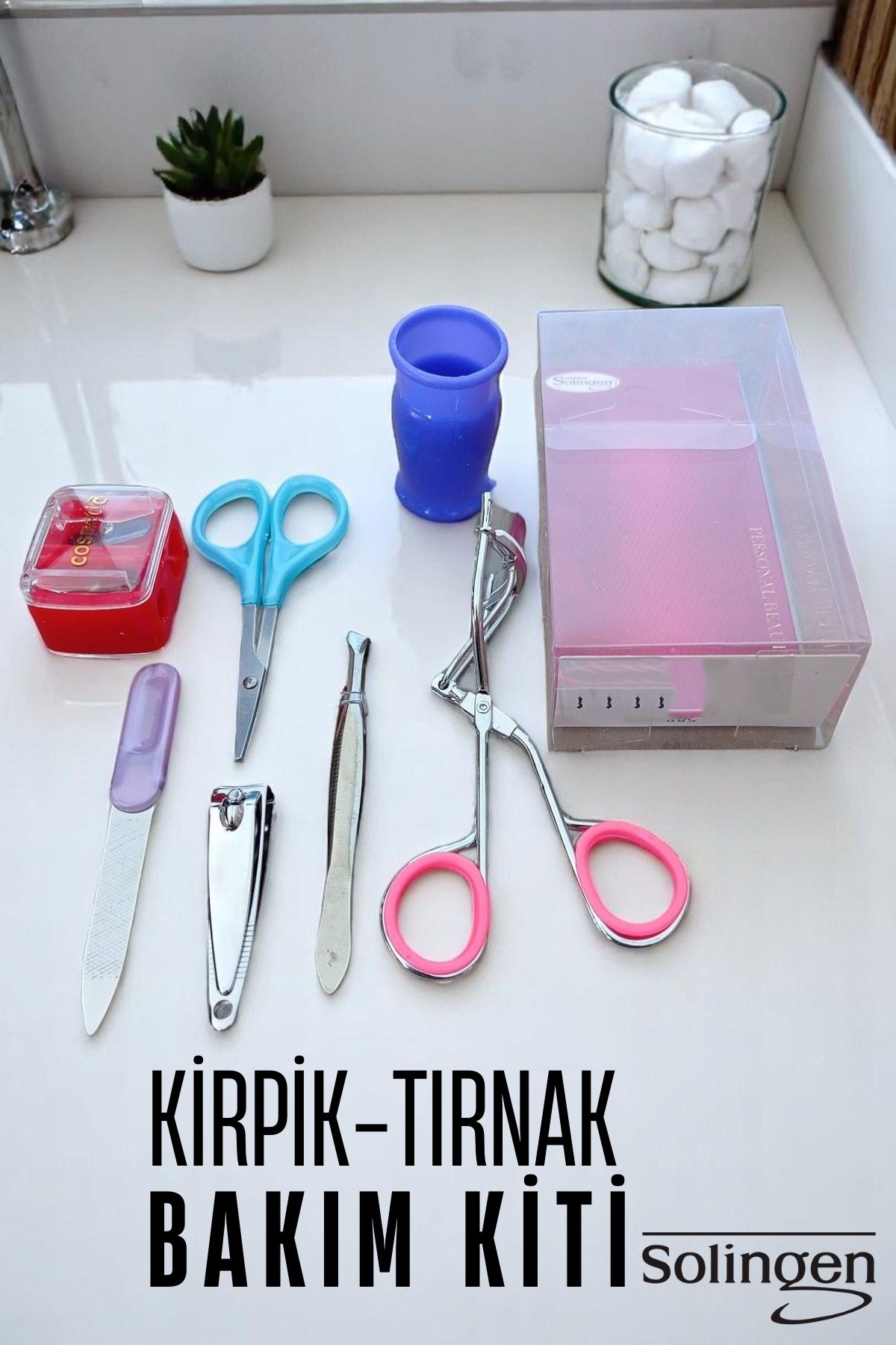 Manikür Seti  6 Parça Profesyonel Tırnak ve Kaş Bakım Seti Merys Solingen 721623