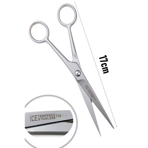 TransForMacion Ice Tempered 702 Berber Kuaför Makası Saç Kesim Makası Bıyık Sakal Makası Kuaför ekipmanları 17 cm  721631