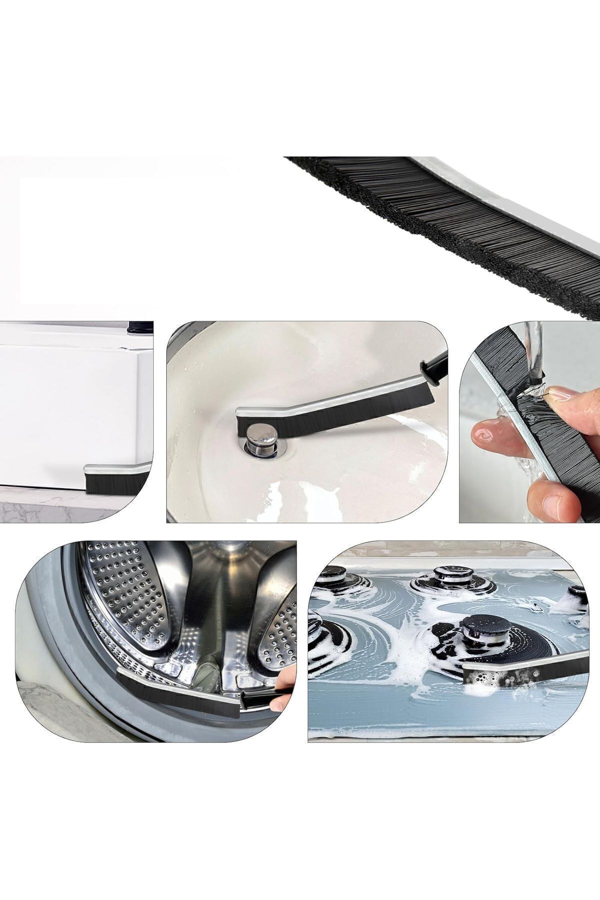 İnce Sert Kıllı Çok Dar Bölge Fırçası - Mutfak Banyo Fırçası 2 ADET 720037