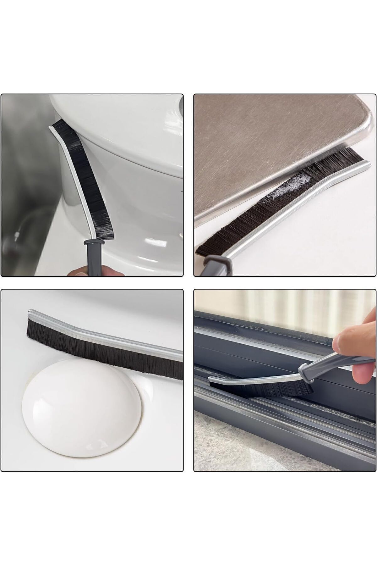 İnce Sert Kıllı Çok Dar Bölge Fırçası - Mutfak Banyo Fırçası 2 ADET 720037