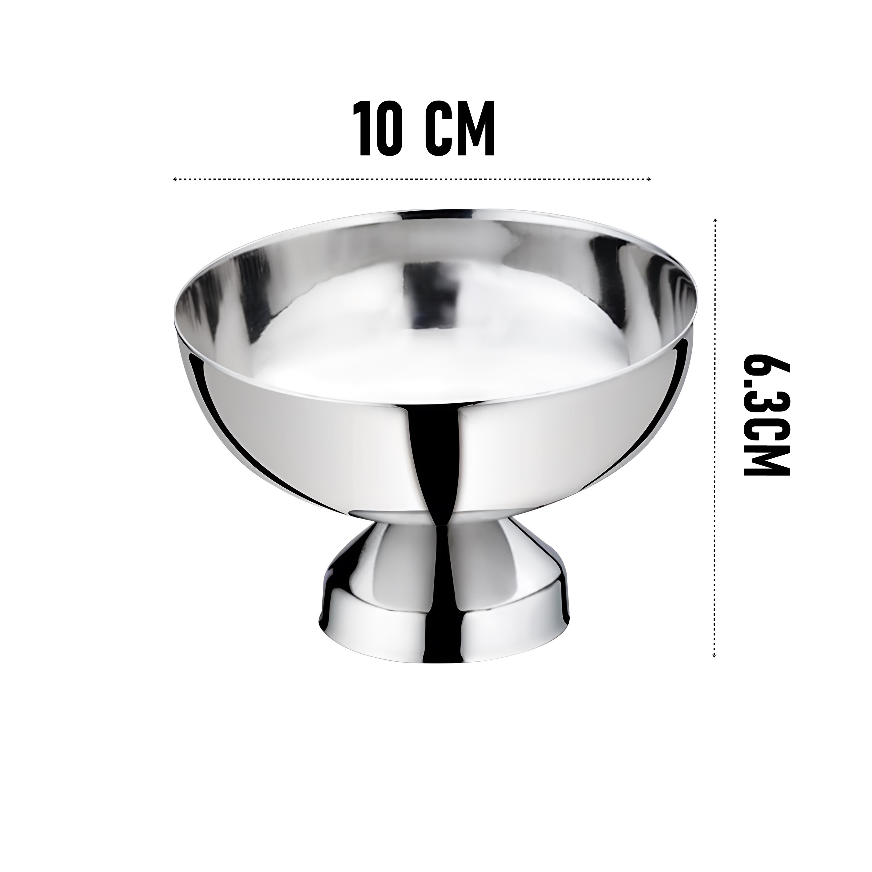 Dondurma Kasesi 304 Paslanmaz Çelik Profesyonel 2 ADET 721648