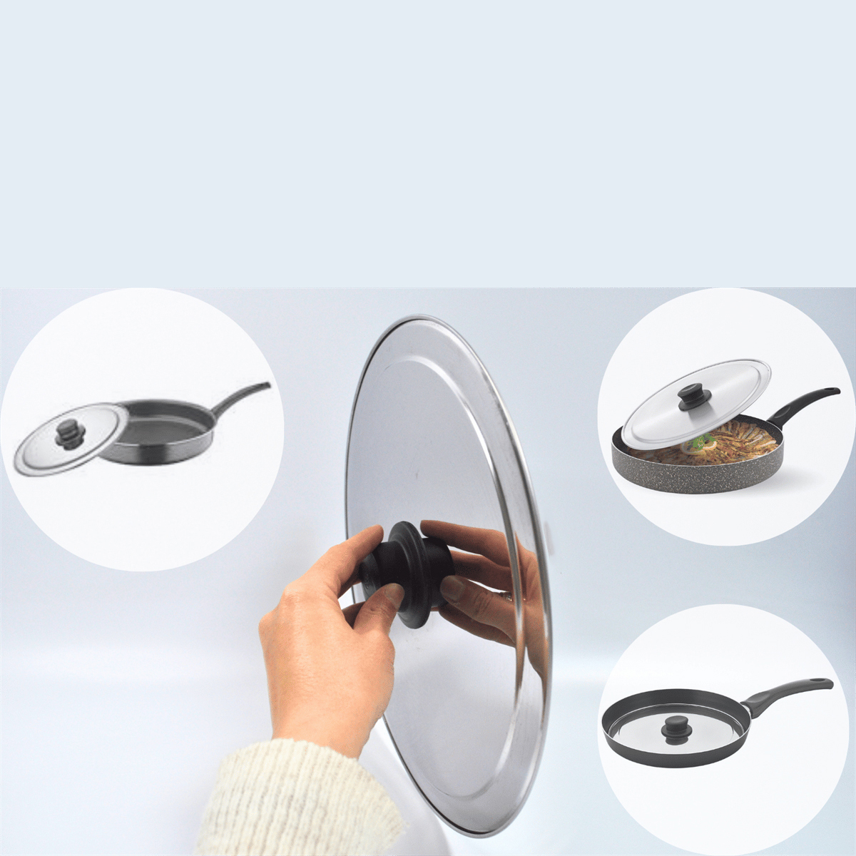 27 cm Kızartma Tavası Kapağı Çelik Żelazny Design 721572