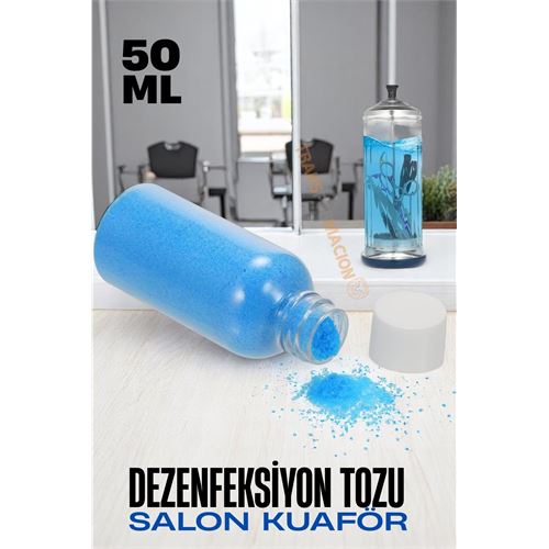 TransForMacion Salon Kuaför Dezenfeksiyon Tozu - Manikür Pedikür Berber Saç Tarak Kesme Makas Dezenfektanı Profesyonel Salon Dezenfektanı 721660