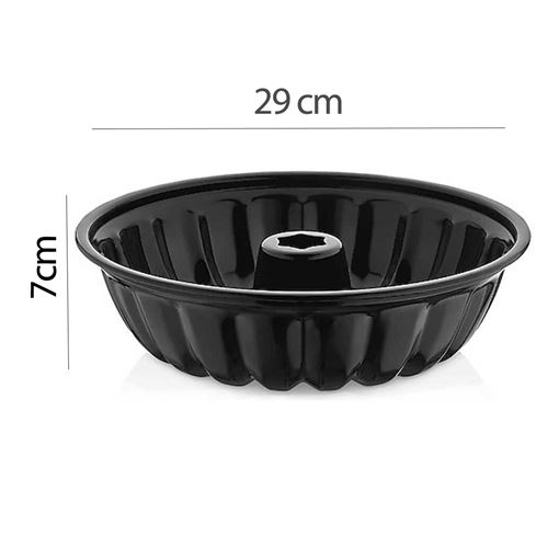 TransForMacion Emaye Kek Kalıbı - Yapışmaz Siyah Emaye Kek Kalıbı 29 CM 721669