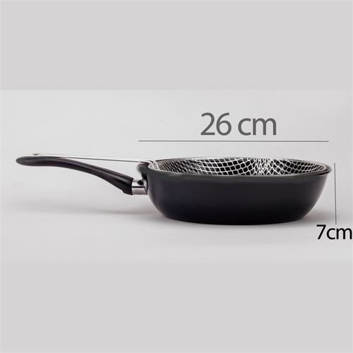 Transformacion Fritözlü Emaye Kızartma Tavası- Kızartma Kaçerola Multi Kullanım  26 CM 721670