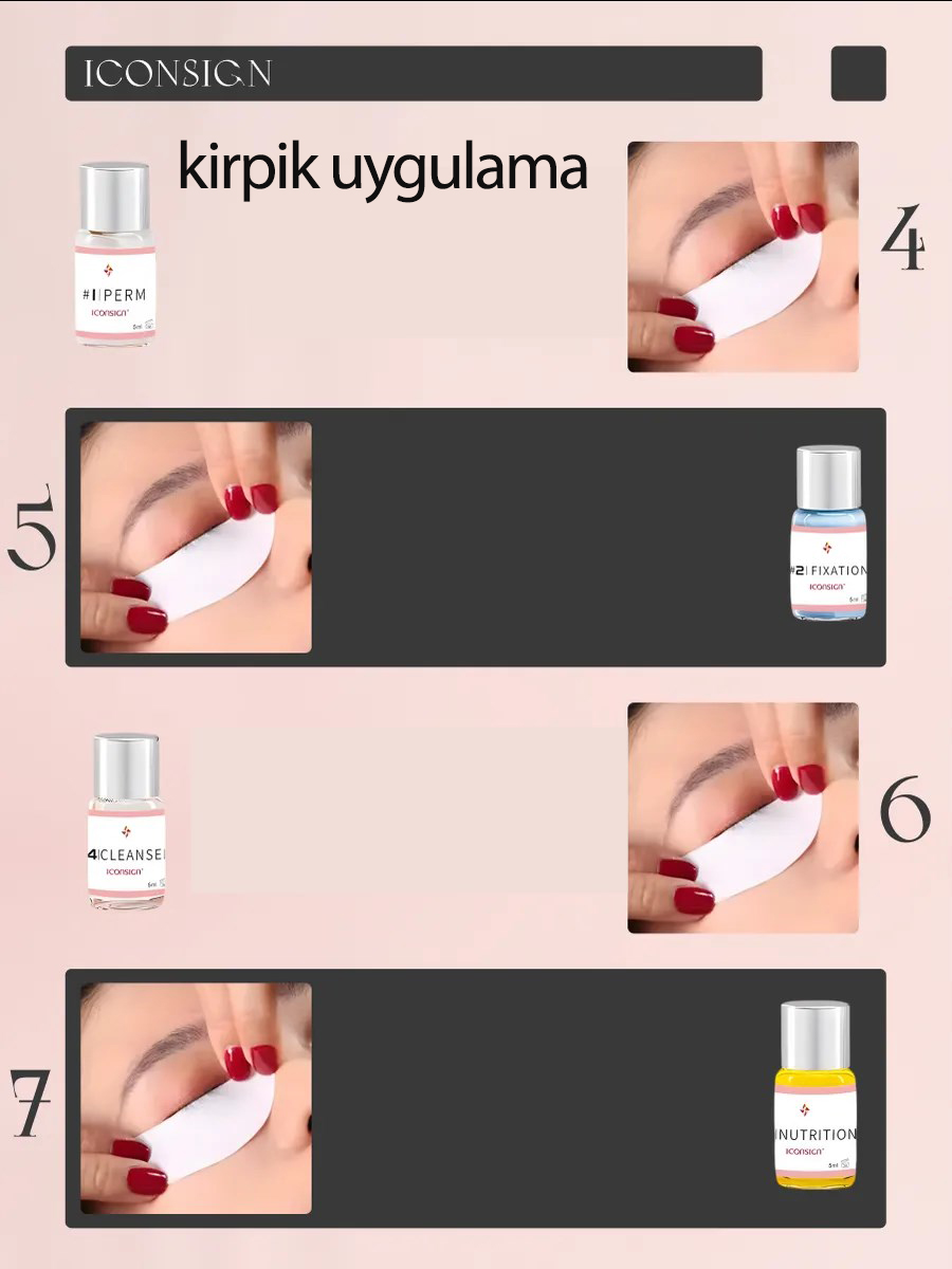 Lifting Seti - Kirpik Perması Kirpik Kaldırma Seti - Kaş Sabitleyici Multi Kullanım 721671