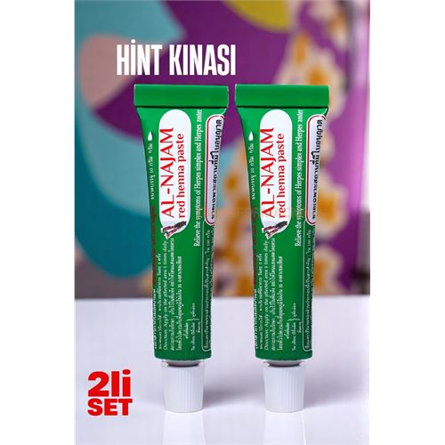 TransForMacion Geçici Dövme Kınası - Tüp Hint Kınası Kırmızı 2li SET Al-Najam 721675
