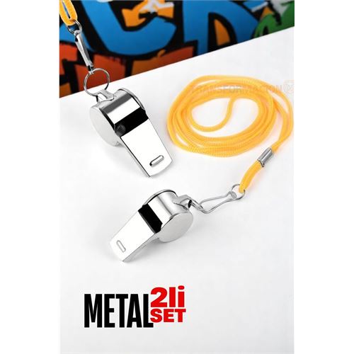 TransForMacion Metal Düdük - Spor Düdüğü - Hakem Düdüğü Metal Deprem Düdüğü 2 li SET 721676