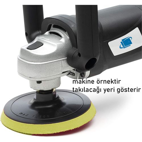 Transformacion 180 mm Cırtlı Zımpara Disk Pasta Cila Sünger Tabanı 721678