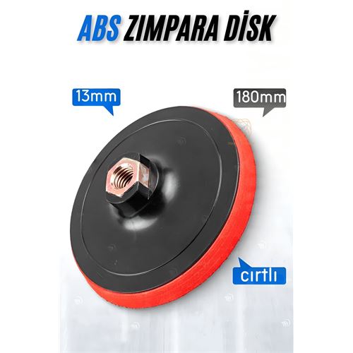 Transformacion 180 mm Cırtlı Zımpara Disk Pasta Cila Sünger Tabanı 721678