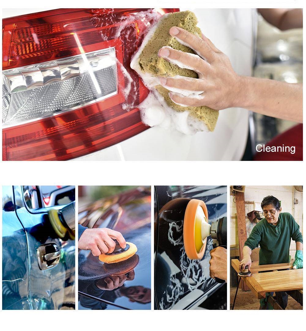 180 mm Cırtlı Zımpara Disk Pasta Cila Sünger Tabanı 721678