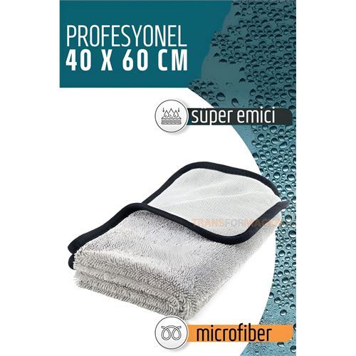 TransForMacion Çift Yüzeyli Profesyonel Microfiber Havlu - Süper Emici Temizlik Bezi  40 x 60 cm 721679