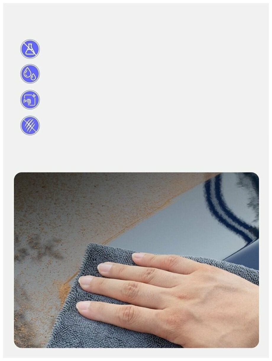 Çift Yüzeyli Profesyonel Microfiber Havlu - Süper Emici Temizlik Bezi  40 x 60 cm 721679