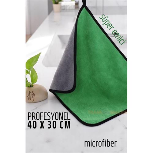 TransForMacion Çift Yüzeyli Profesyonel Microfiber Havlu - Süper Emici Temizlik Bezi  40 x 30 cm 721681