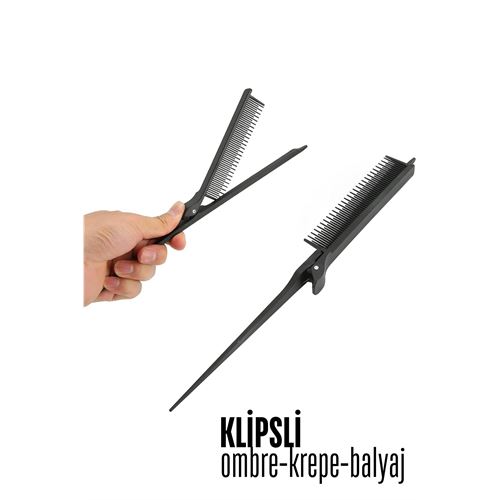 ModaCar Klipsli Krepe Ombre Balyaj Tarağı Solingen 