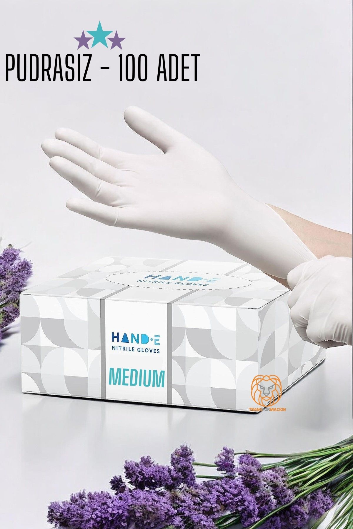 ModaCar Kuaför Eldiven Güzellik Salonu Berber Dövme Eldiveni MEDIUM BEYAZ 100 ADET 