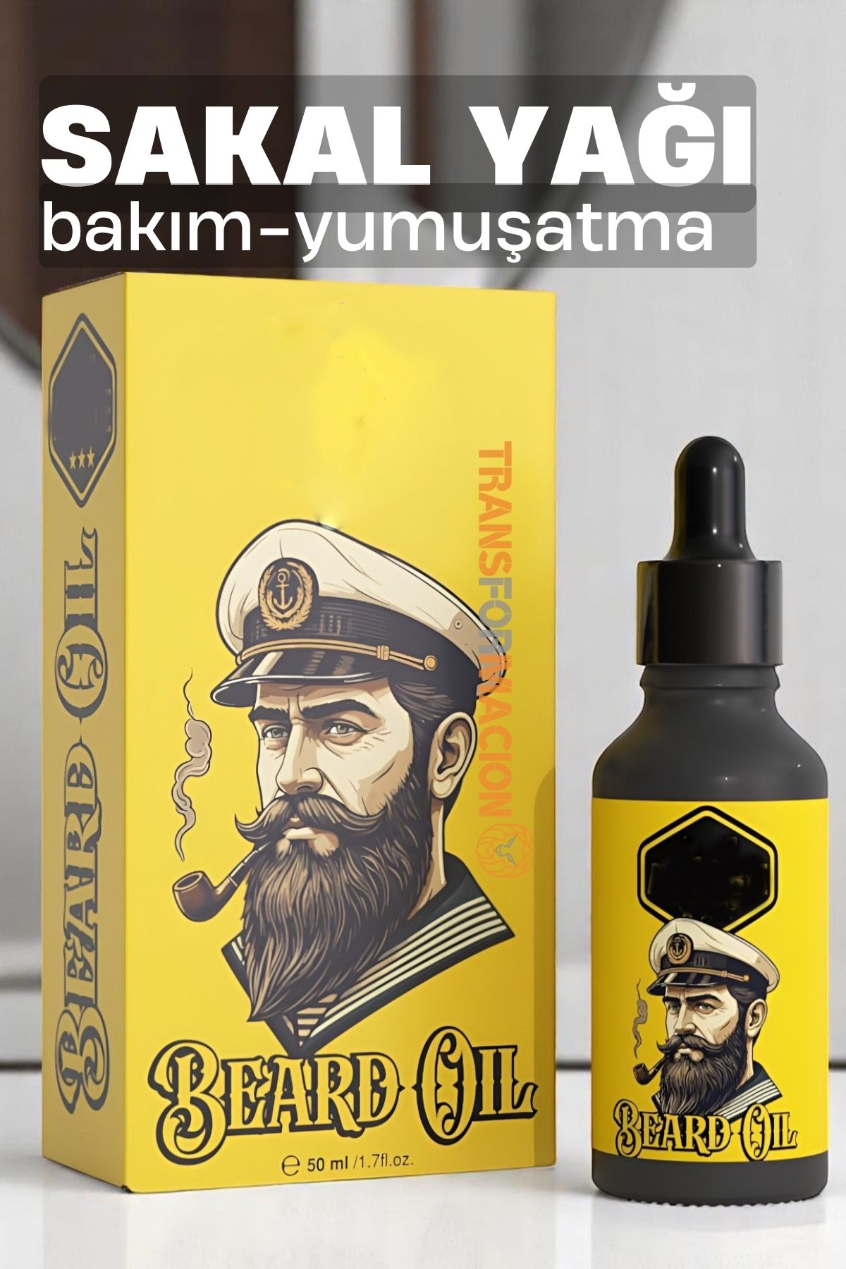 Sakal Bakım Yağı - Nemlendirici Sakal Yağı Sakal Yumuşatıcı 50 ML 