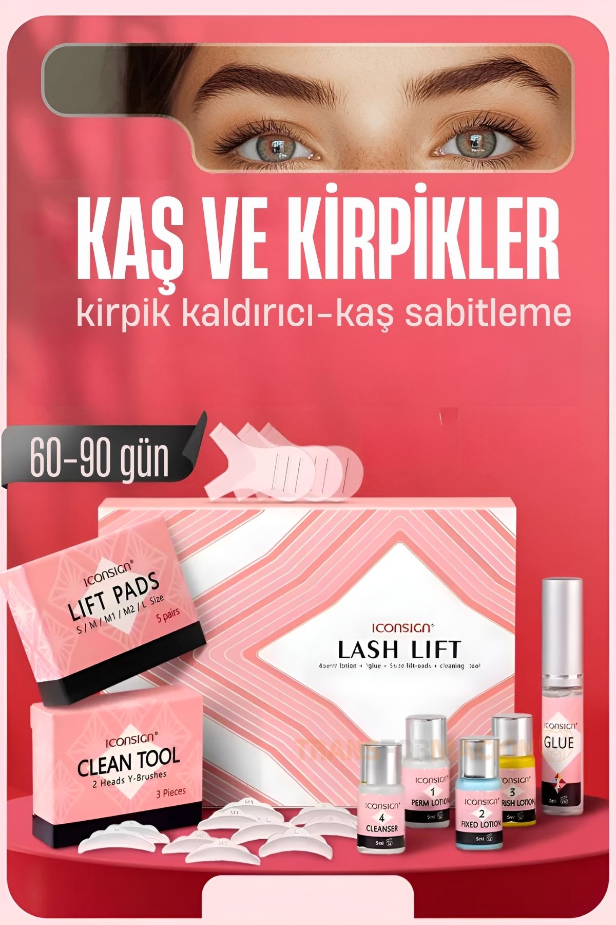 Lifting Seti - Kirpik Perması Kirpik Kaldırma Seti - Kaş Sabitleyici Multi Kullanım 