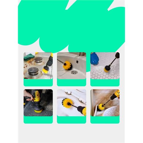 Transformacion Matkap Fırçası - Matkap Ucuna Takılan Fırça Seti Sonax - Profesyonel Temizlik Fırçaları 721685