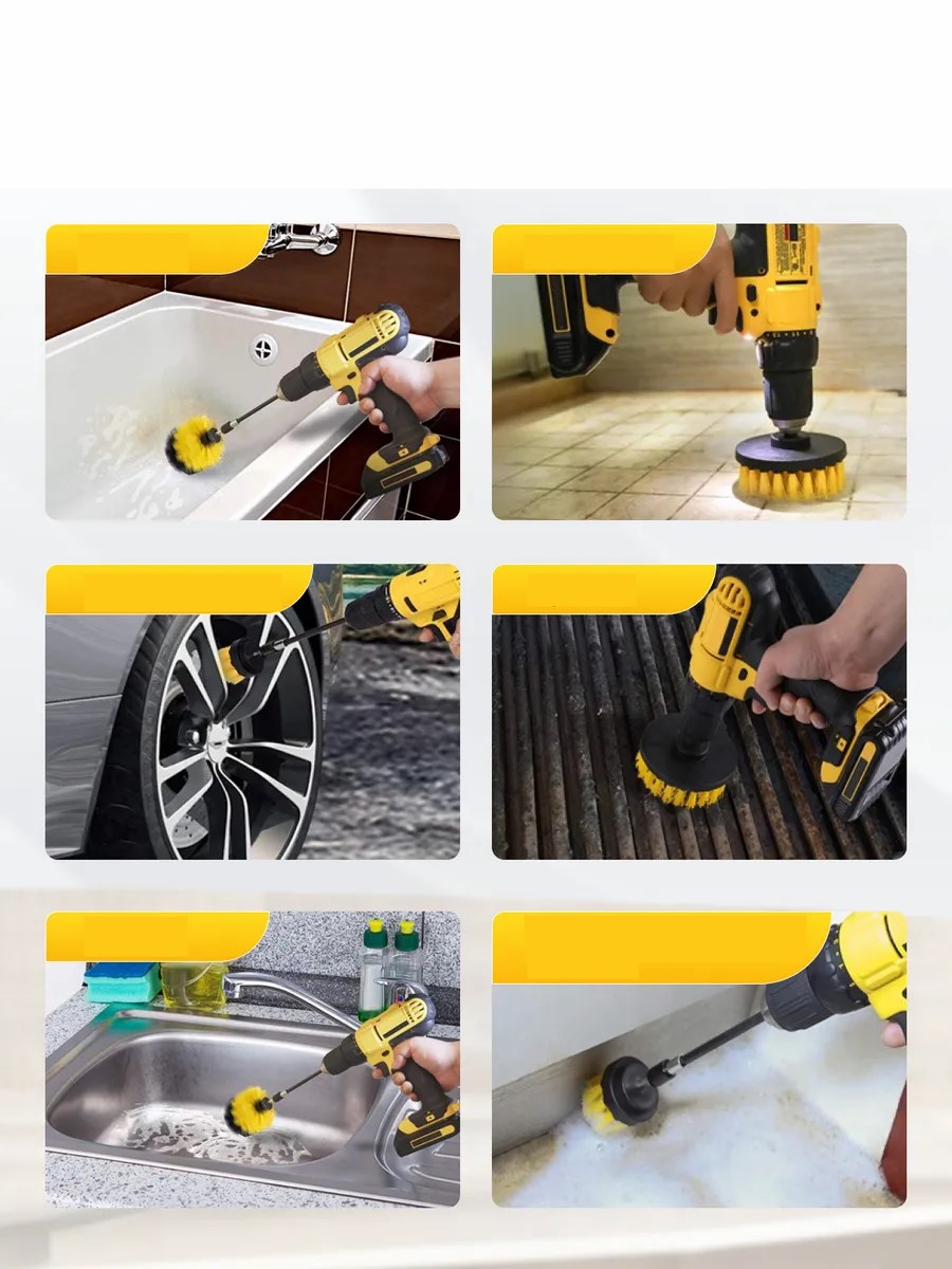 Transformacion Matkap Fırçası - Matkap Ucuna Takılan Fırça Seti Sonax - Profesyonel Temizlik Fırçaları 721685