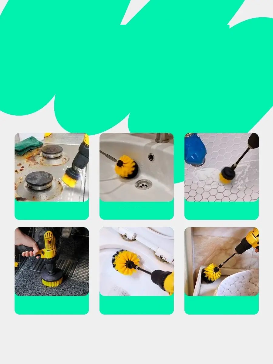 Transformacion Matkap Fırçası - Matkap Ucuna Takılan Fırça Seti Sonax - Profesyonel Temizlik Fırçaları 721685