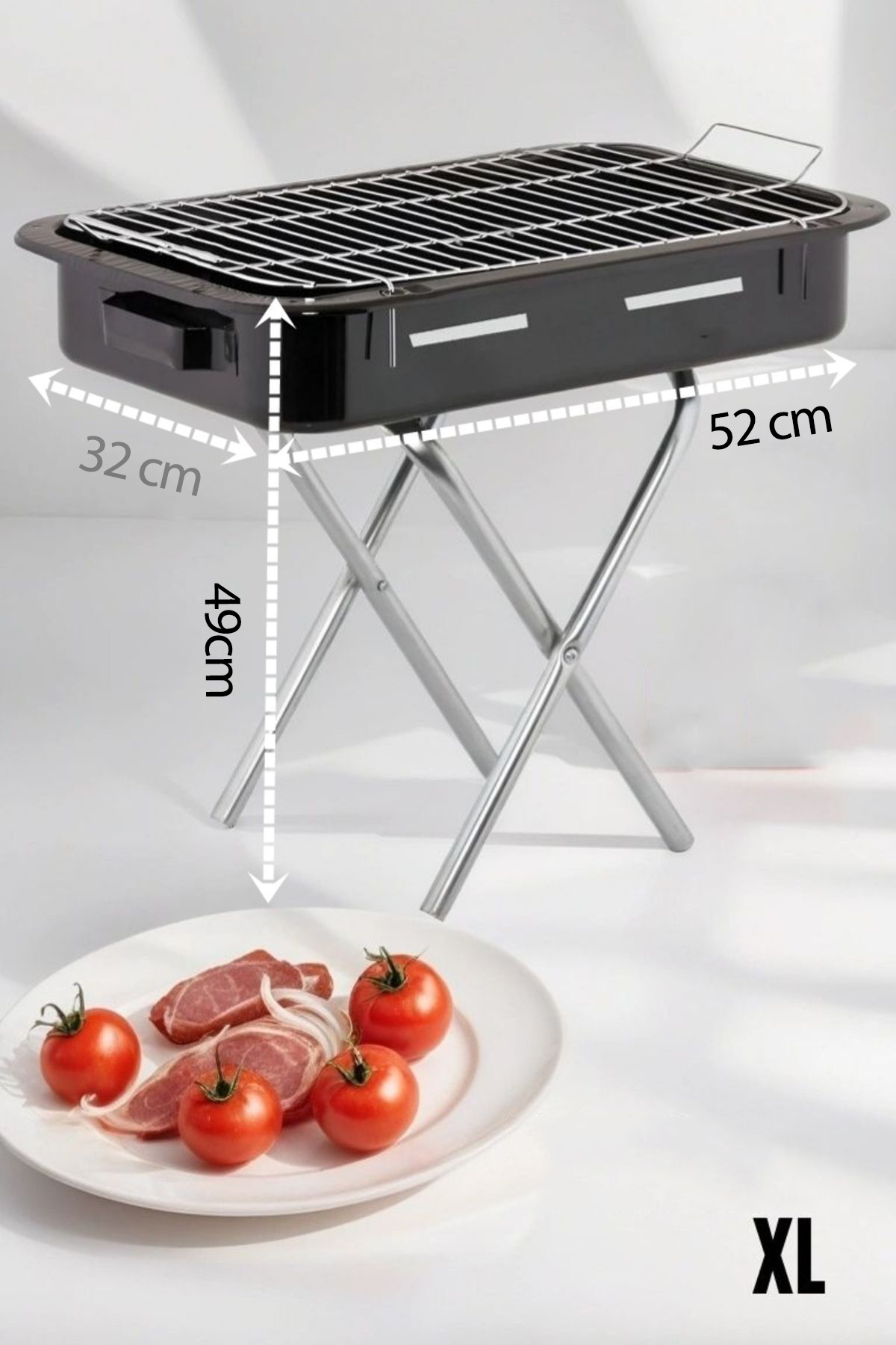 Transformacion Xl Emaye Mangal Katlanır Ayaklı 52 x 32 cm NO:2 720535