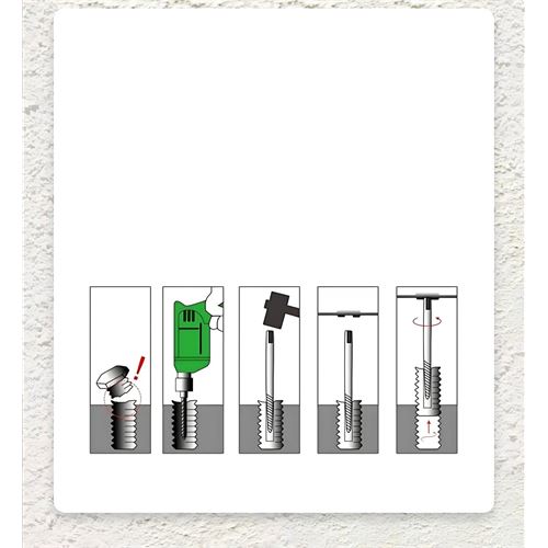 TransForMacion Ters Kılavuz 6 lı Set Saf Çelik Kırık Civata Vida Sökücü Kırılmış Vida Civata Sökme Aparatı 721690
