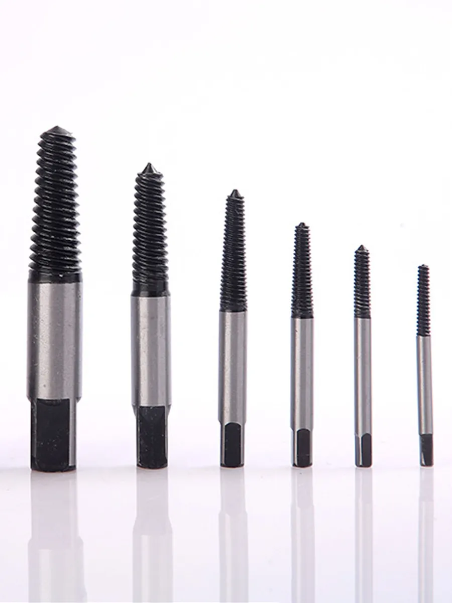 Ters Kılavuz 6 lı Set Saf Çelik Kırık Civata Vida Sökücü Kırılmış Vida Civata Sökme Aparatı 721690