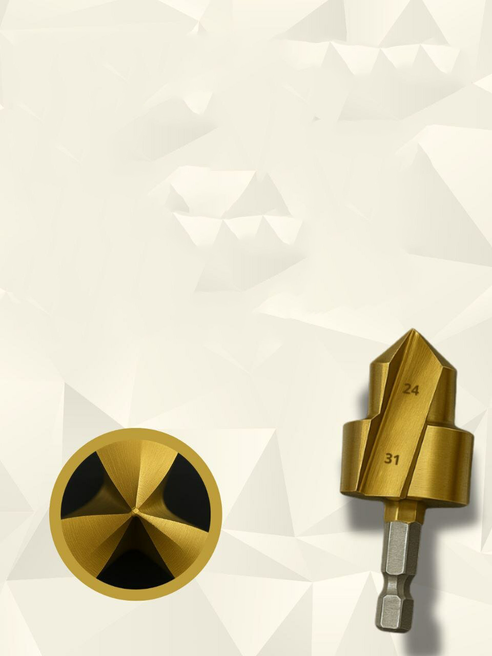 Plastik Boru Kalemtraş Kademeli Boru Açma Pvc Pprc Boru Tamir Delme Genişletme Onarımı İçin 3lü Havşa Seti 721692