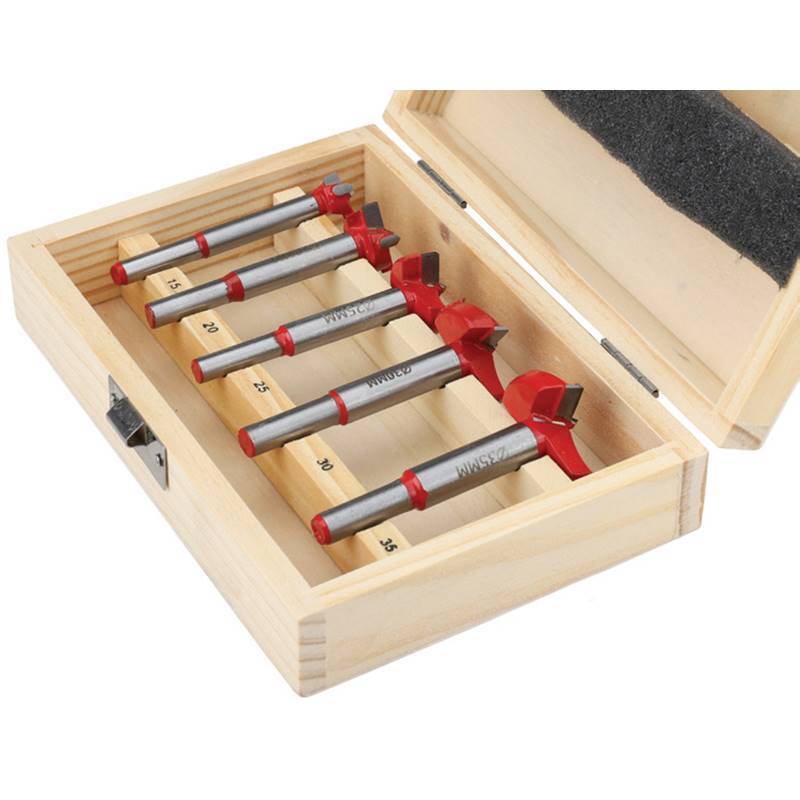 Menteşe Uç Seti Ahşap Freze Bıçağı Yuvarlak Panc 5 Adet Çantalı Takım 721696