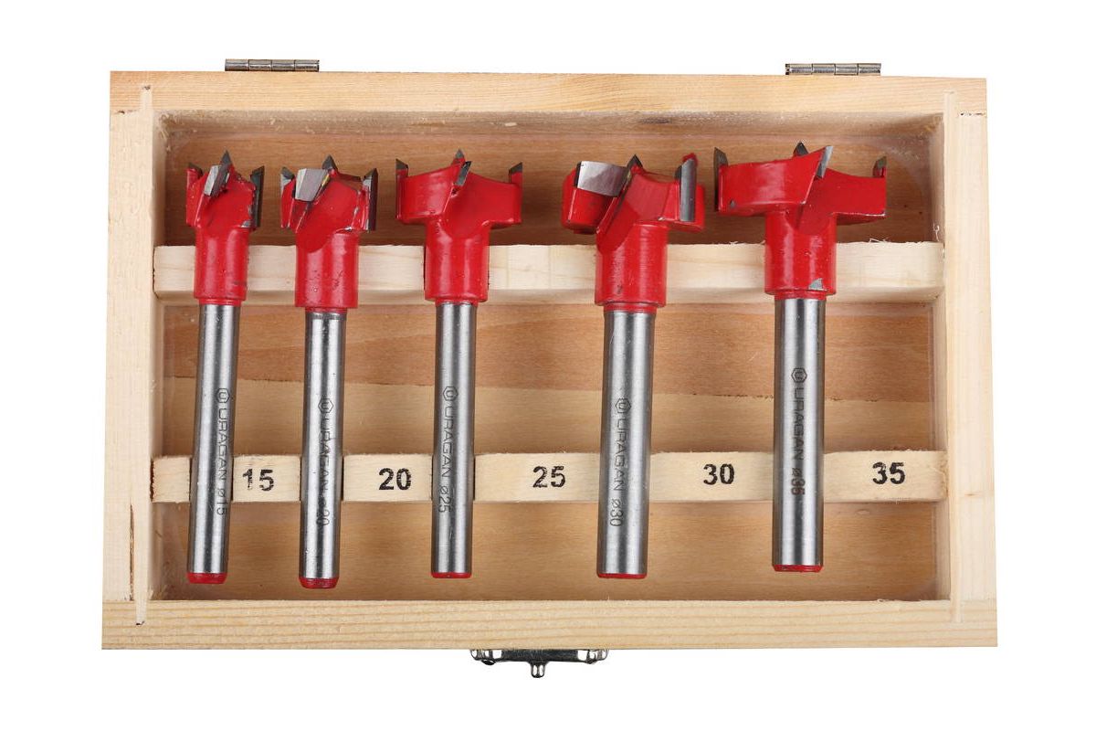 Menteşe Uç Seti Ahşap Freze Bıçağı Yuvarlak Panc 5 Adet Çantalı Takım 721696