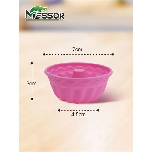 TransForMacion Silikon Göbekli Muffin CupCake Kalıbı - Sürekli Kullanım Muffin Kek Kalıbı 18 ADET 721705