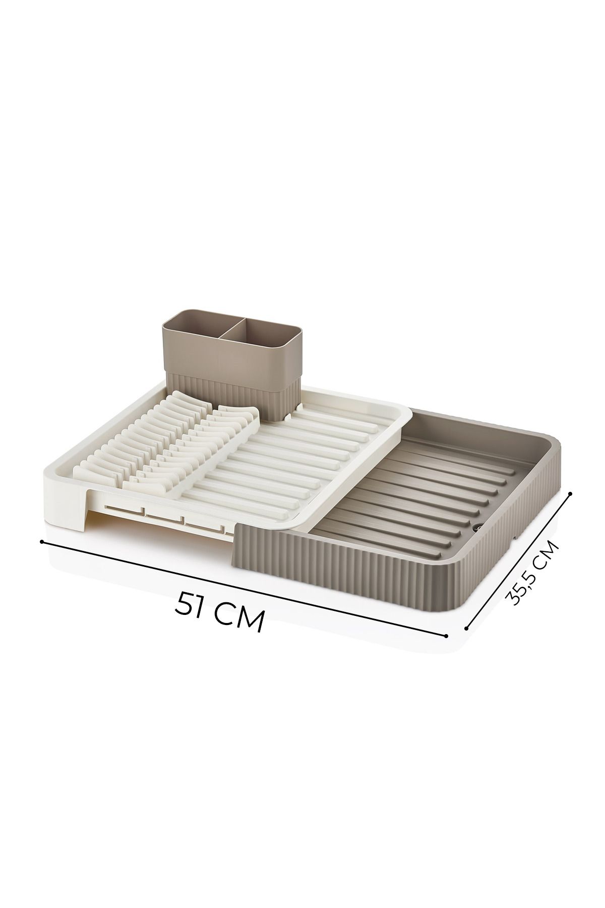 Açılır-Kapanır Bulaşıklık - Bulaşık Durulama Sepeti Tabaklık Bulaşık Kurutmalık LATTE 721706