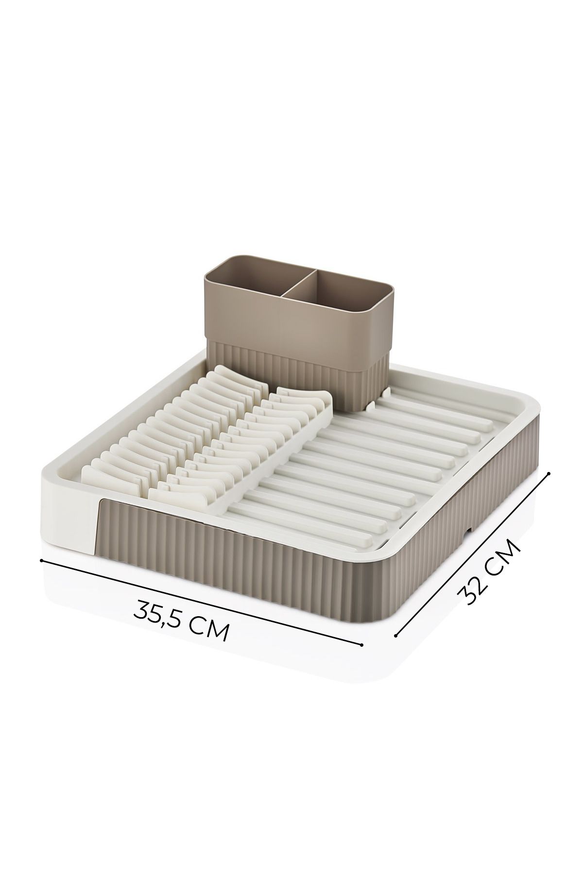 Açılır-Kapanır Bulaşıklık - Bulaşık Durulama Sepeti Tabaklık Bulaşık Kurutmalık LATTE 721706