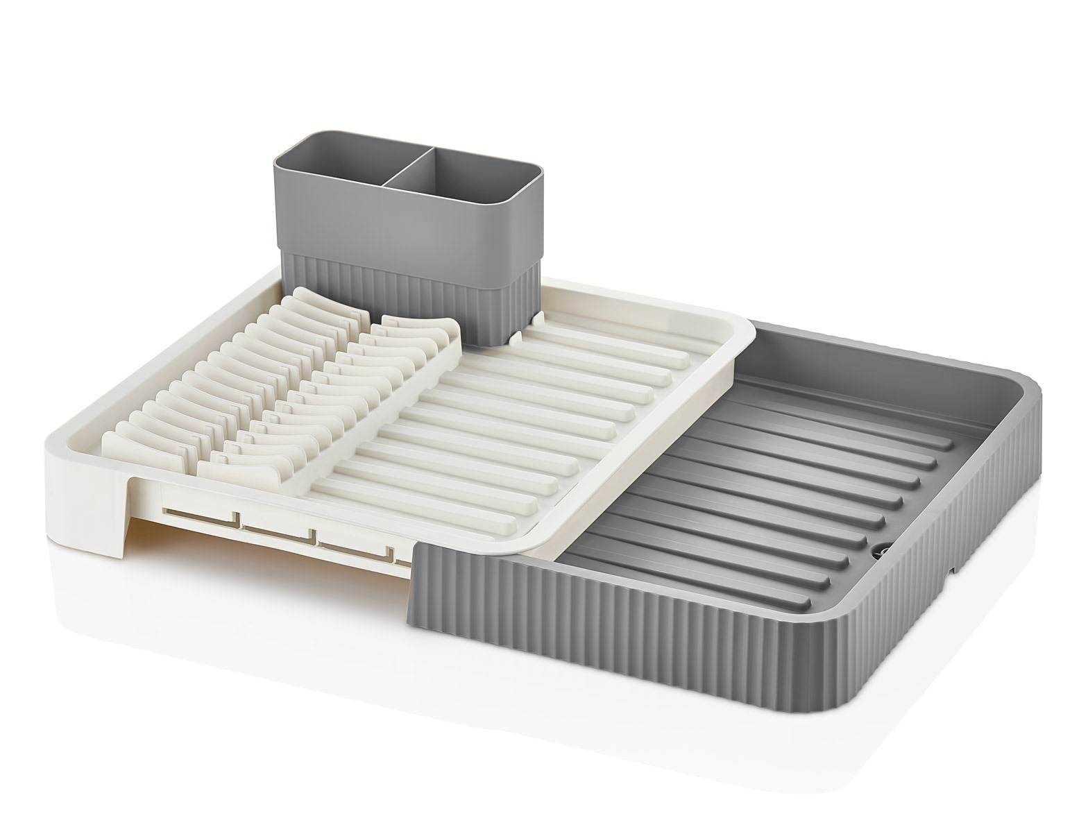 Açılır-Kapanır Bulaşıklık - Bulaşık Durulama Sepeti Tabaklık Bulaşık Kurutmalık GRİ 721707