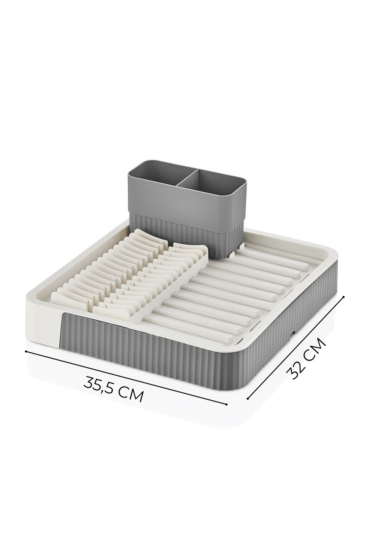 Açılır-Kapanır Bulaşıklık - Bulaşık Durulama Sepeti Tabaklık Bulaşık Kurutmalık GRİ 721707