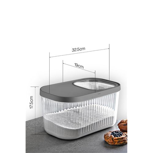TransForMacion Erzak Bakliyat Kutusu Sürgülü Kapak Saklama Kabı 5 ve 7.5 Litre 4 lü 721714