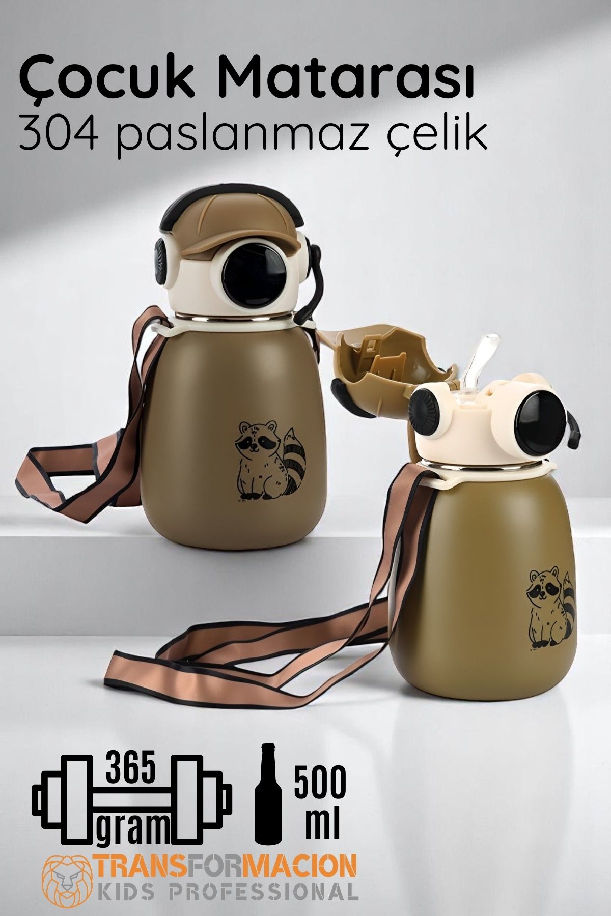 Inox Çelik Hafif Çocuk Matarası 500 ml KAPASİTELİ 721716