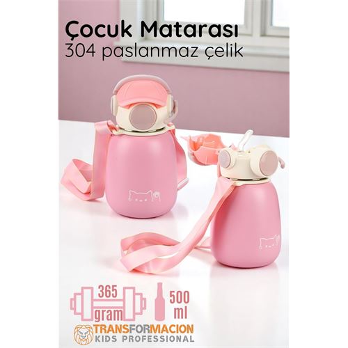 Transformacion Inox Çelik Hafif Çocuk Matarası 500 ml KAPASİTELİ 721717