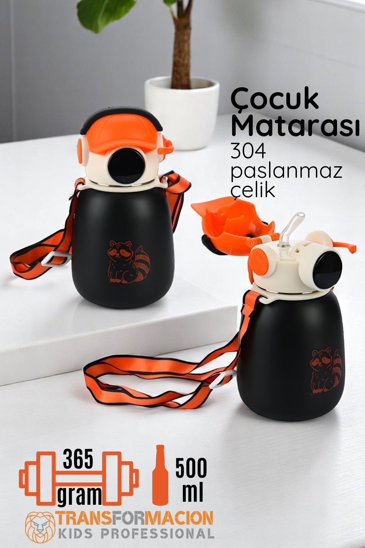 Inox Çelik Hafif Çocuk Matarası 500 ml KAPASİTELİ 721718