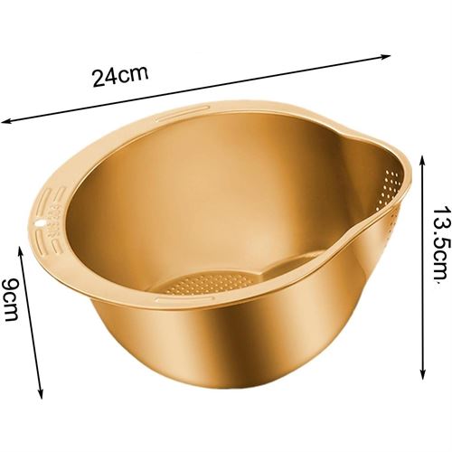 TransForMacion Pirinç Süzgeci Makarna Salata Süzgeci 304 Inox Paslanmaz Çelik 721720